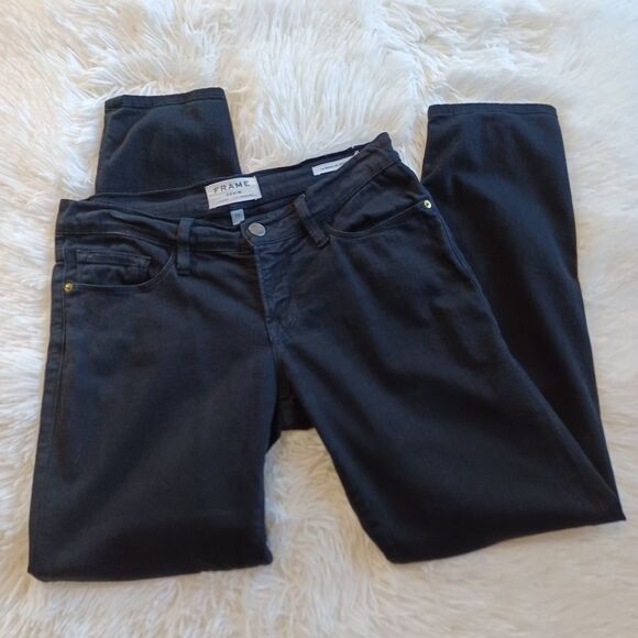 FRAME Denim Le Skinny de Jeanne Crop Jeans - Picture 1 of 15